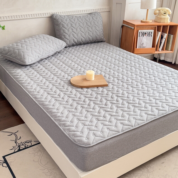 91家纺网 家纺一手货源 找家纺 （总）小萌虎 2025新款全棉色织水洗棉新疆棉花床笠