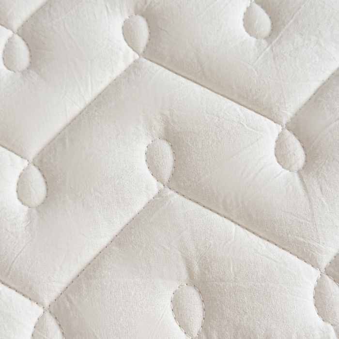 91家纺网 家纺一手货源 找家纺 小萌虎 2025新款全棉色织水洗棉新疆棉花床笠 初棉-米白