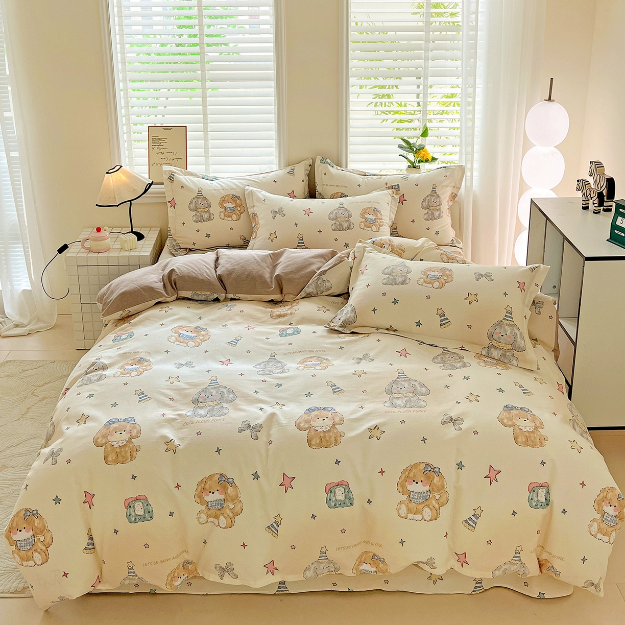 依庭 2025新款高克重全棉纯棉磨毛印花四件套 星梦乐园