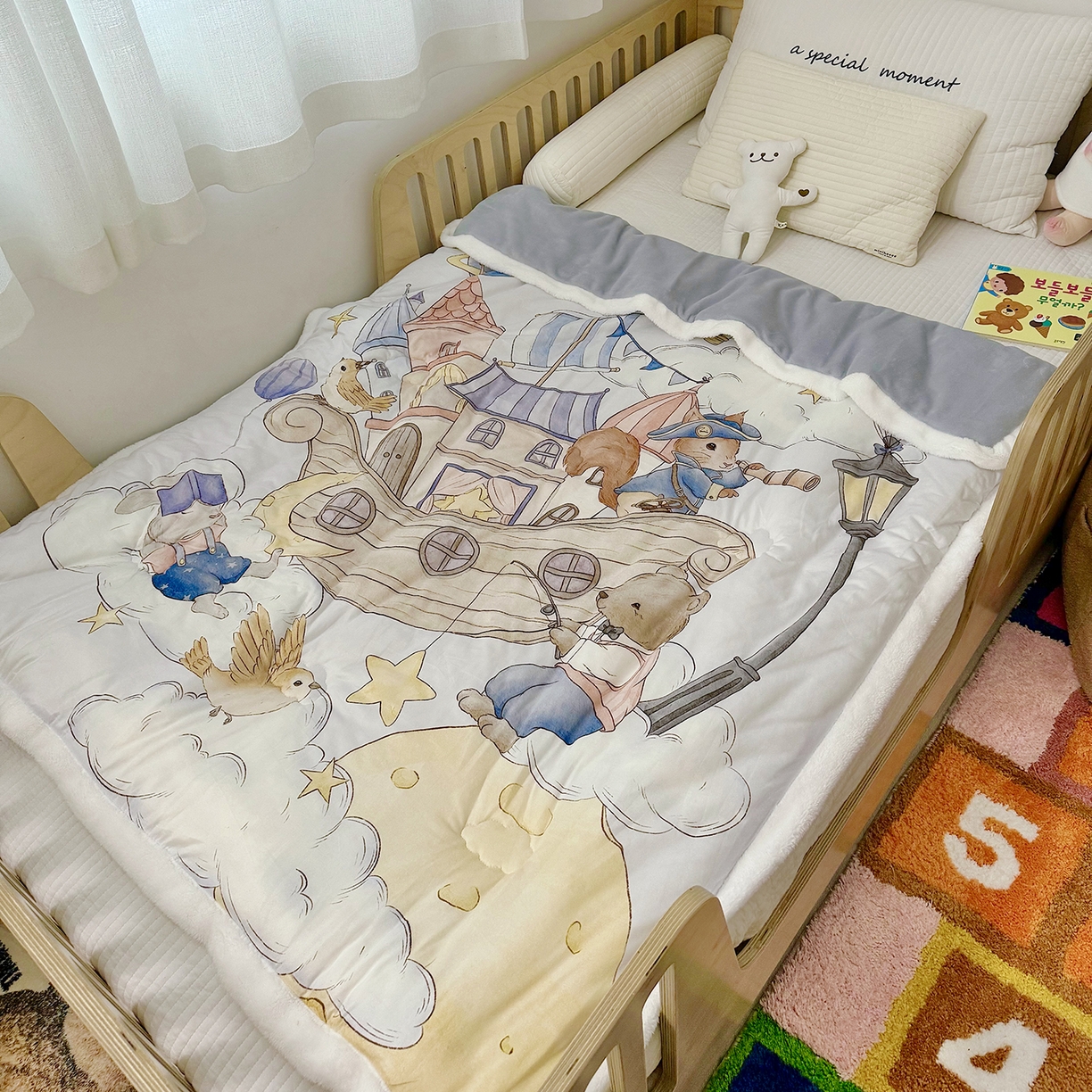 91家纺网 家纺一手货源 找家纺 （总）荷马之梦 2025新款A类针织棉牛奶绒大豆纤维春秋被冬被儿童被芯幼儿园被子-奶芙系列