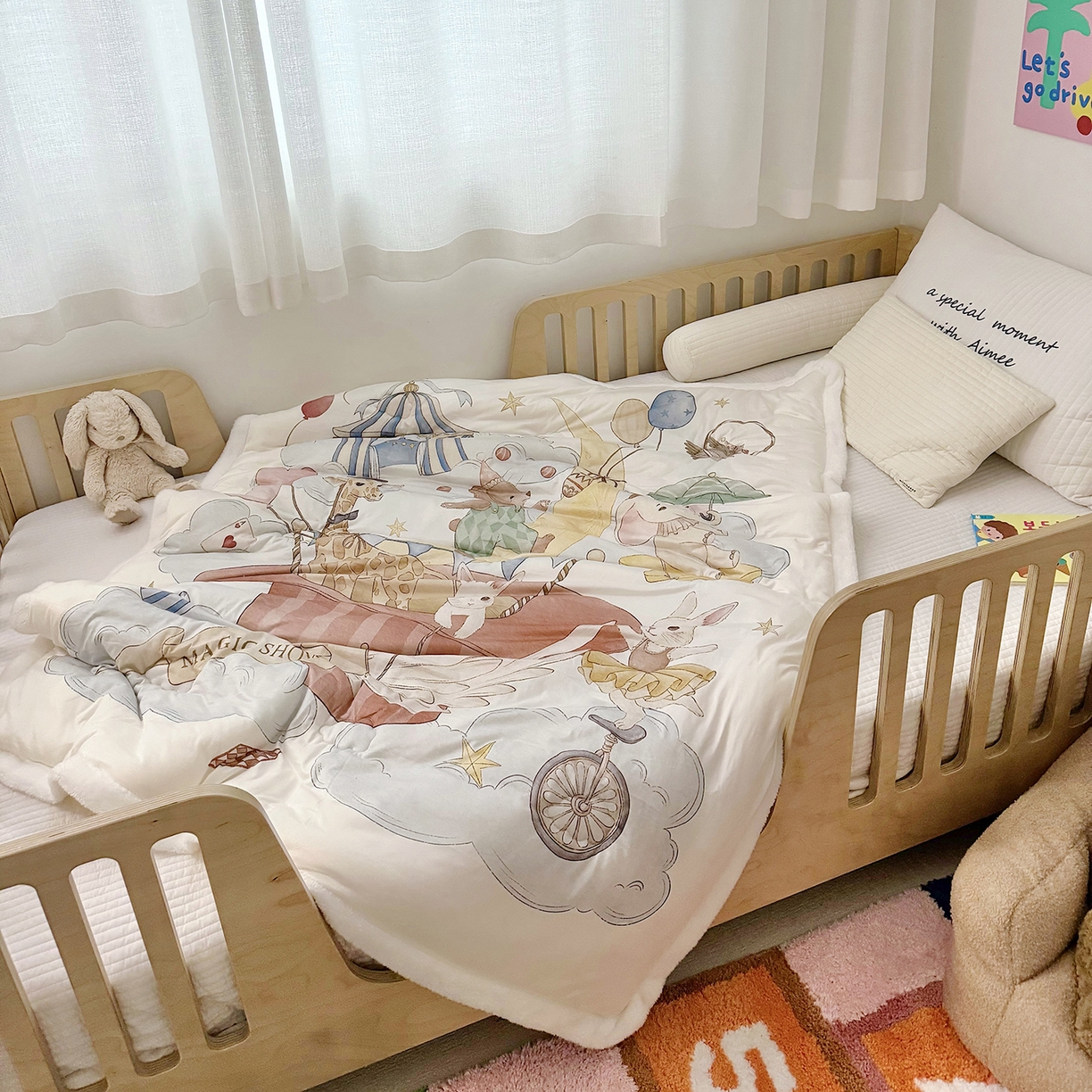 91家纺网 家纺一手货源 找家纺 （总）荷马之梦 2025新款A类针织棉牛奶绒大豆纤维春秋被冬被儿童被芯幼儿园被子-奶芙系列