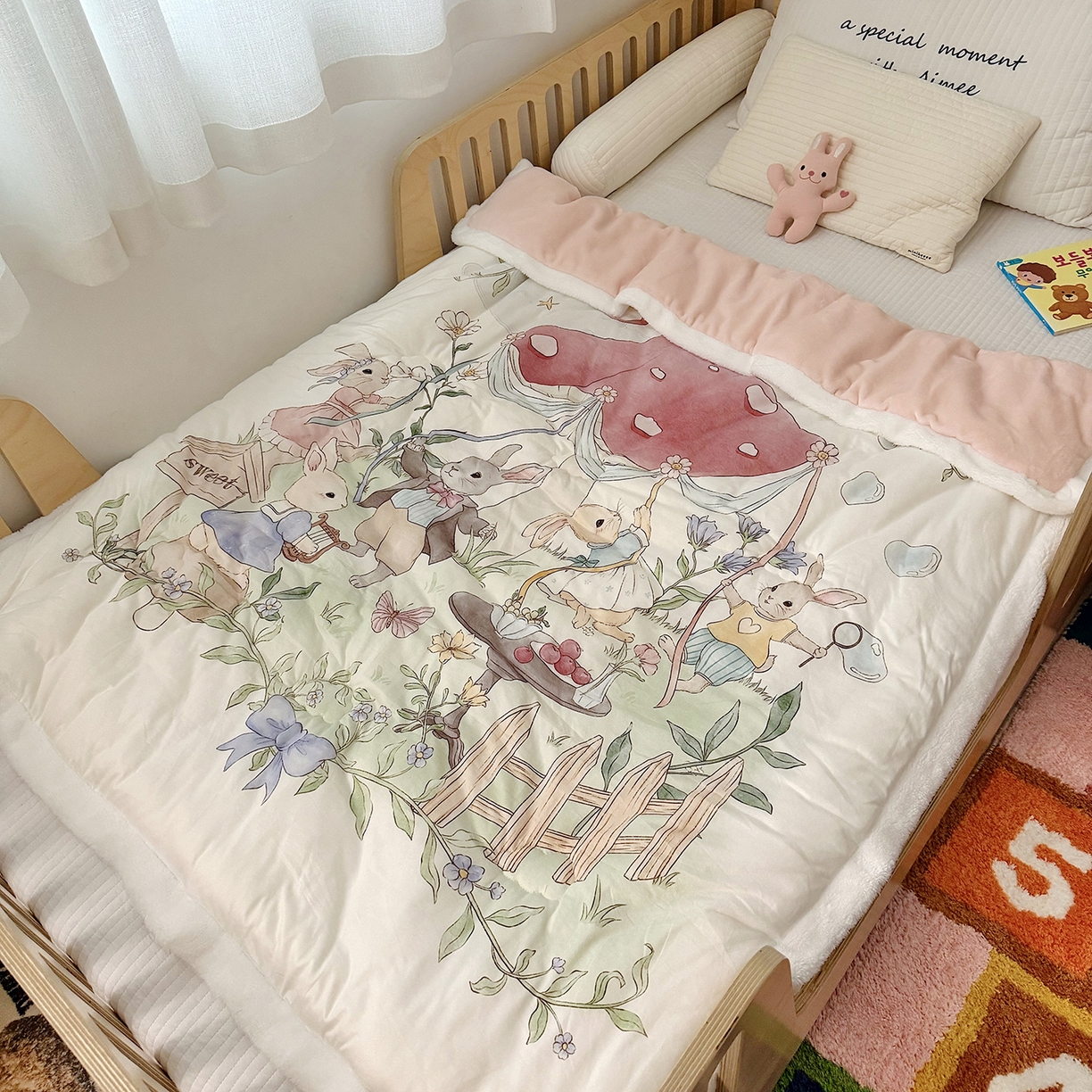 91家纺网 家纺一手货源 找家纺 荷马之梦 2025新款A类针织棉牛奶绒大豆纤维春秋被冬被儿童被芯幼儿园被子-奶芙系列 奶芙-仲夏节乐园