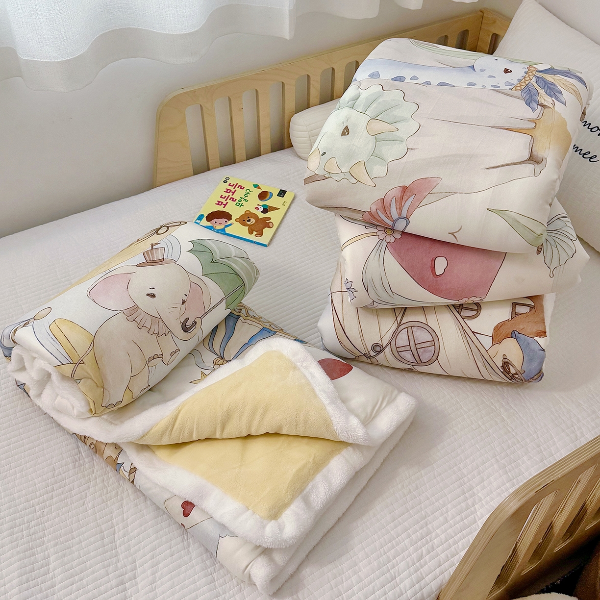 91家纺网 家纺一手货源 找家纺 （总）荷马之梦 2025新款A类针织棉牛奶绒大豆纤维春秋被冬被儿童被芯幼儿园被子-奶芙系列