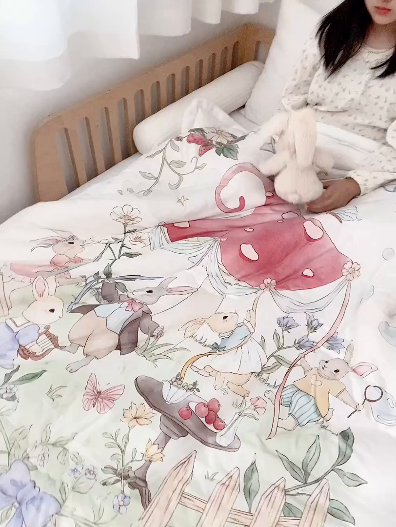 91家纺网 家纺一手货源 找家纺 荷马之梦 2025新款A类针织棉牛奶绒大豆纤维春秋被冬被儿童被芯幼儿园被子-奶芙系列 奶芙-仲夏节乐园