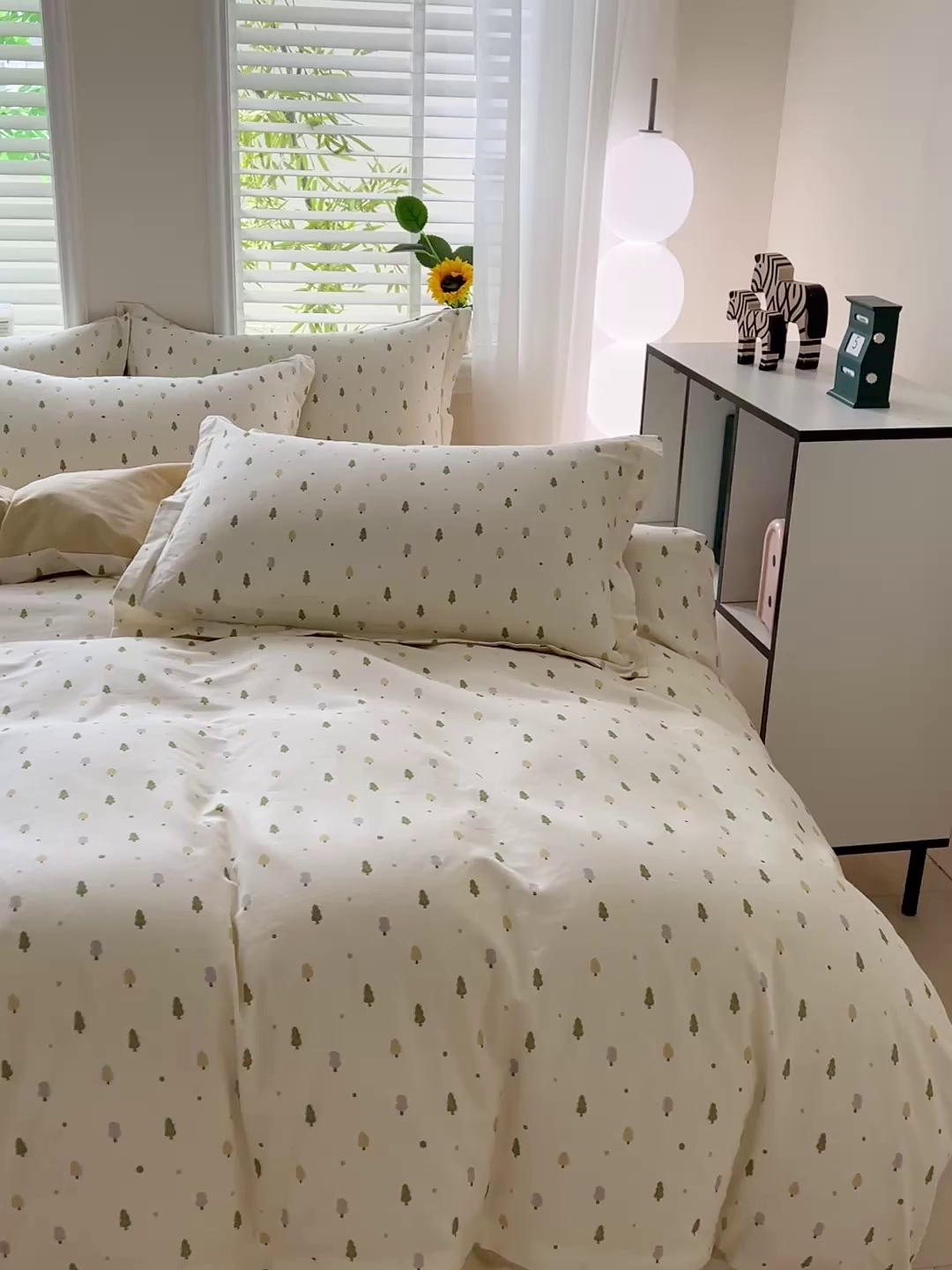 91家纺网 家纺一手货源 找家纺 依庭 2025新款高克重全棉纯棉磨毛印花四件套 叶叶情深