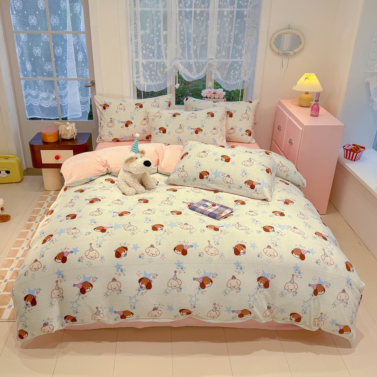 91家纺网 家纺一手货源 找家纺 （总）枋梢家纺 2025新款加厚牛奶绒保暖四件套