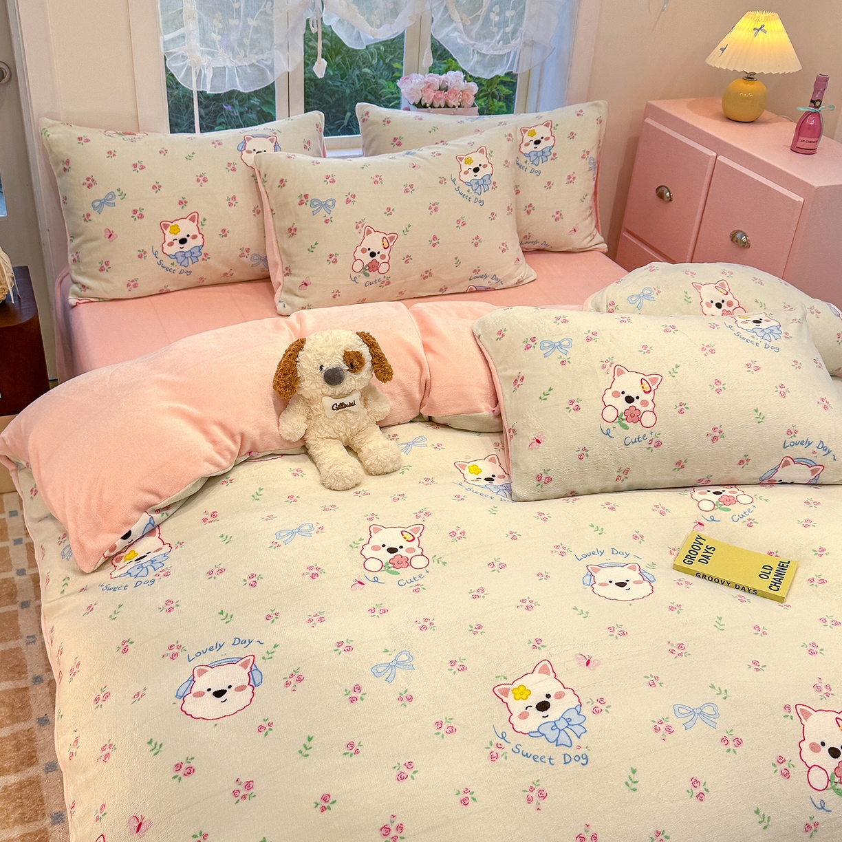 91家纺网 家纺一手货源 找家纺 （总）枋梢家纺 2025新款加厚牛奶绒保暖四件套