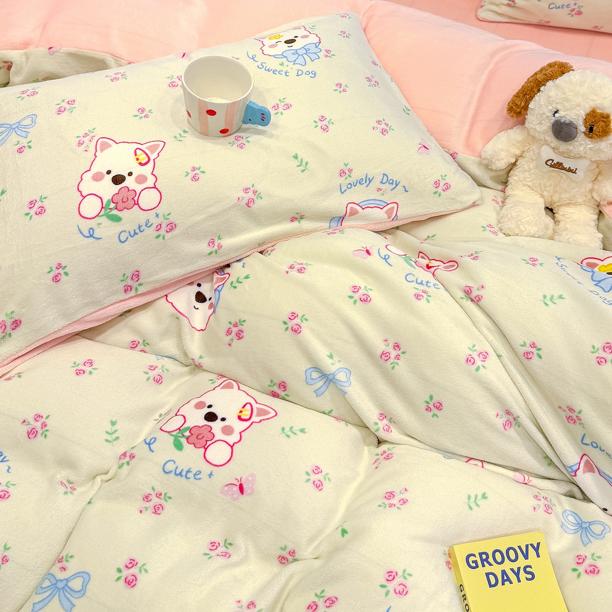 91家纺网 家纺一手货源 找家纺 （总）枋梢家纺 2025新款加厚牛奶绒保暖四件套