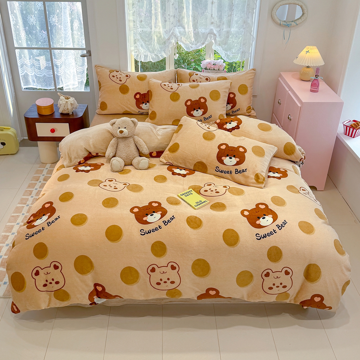 91家纺网 家纺一手货源 找家纺 （总）枋梢家纺 2025新款加厚牛奶绒保暖四件套