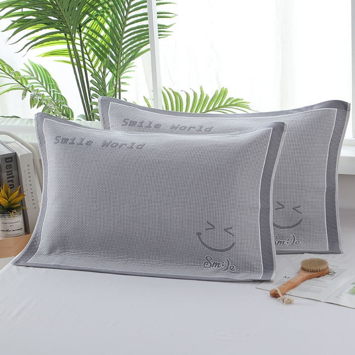 91家纺网 家纺一手货源 找家纺 （总）娇兰毛巾 2025新款7A抗菌全棉A类加厚纱布枕巾双绑带枕巾