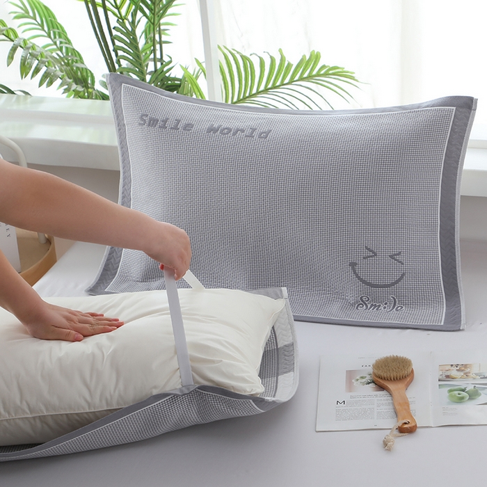 91家纺网 家纺一手货源 找家纺 （总）娇兰毛巾 2025新款7A抗菌全棉A类加厚纱布枕巾双绑带枕巾