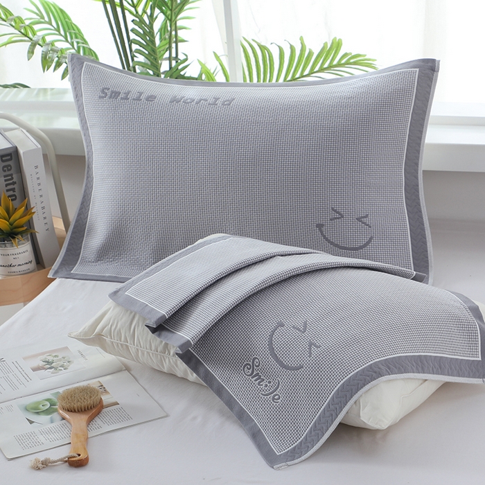 91家纺网 家纺一手货源 找家纺 （总）娇兰毛巾 2025新款7A抗菌全棉A类加厚纱布枕巾双绑带枕巾