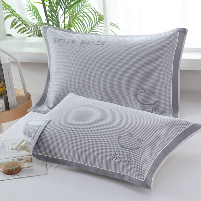 91家纺网 家纺一手货源 找家纺 （总）娇兰毛巾 2025新款7A抗菌全棉A类加厚纱布枕巾双绑带枕巾