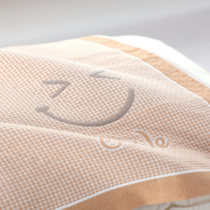 91家纺网 家纺一手货源 找家纺 娇兰毛巾 2025新款7A抗菌全棉A类加厚纱布枕巾双绑带枕巾 乐-黄