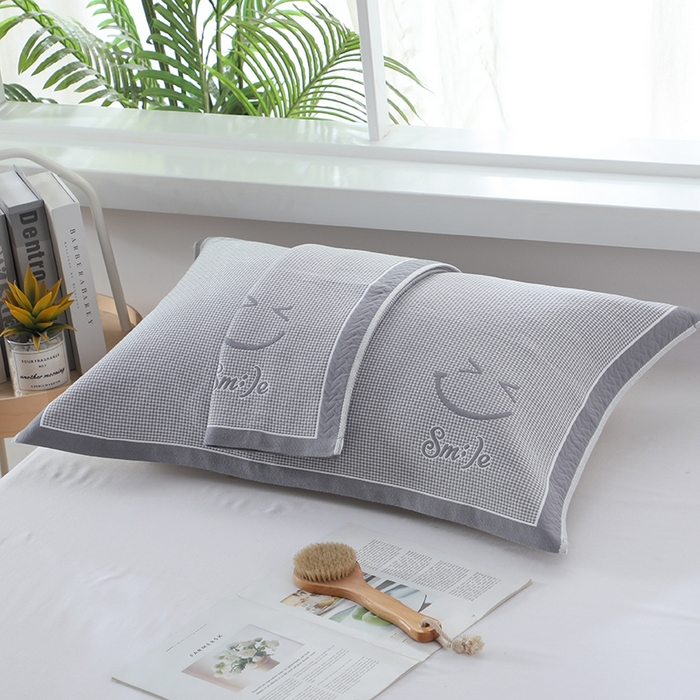 91家纺网 家纺一手货源 找家纺 （总）娇兰毛巾 2025新款7A抗菌全棉A类加厚纱布枕巾双绑带枕巾