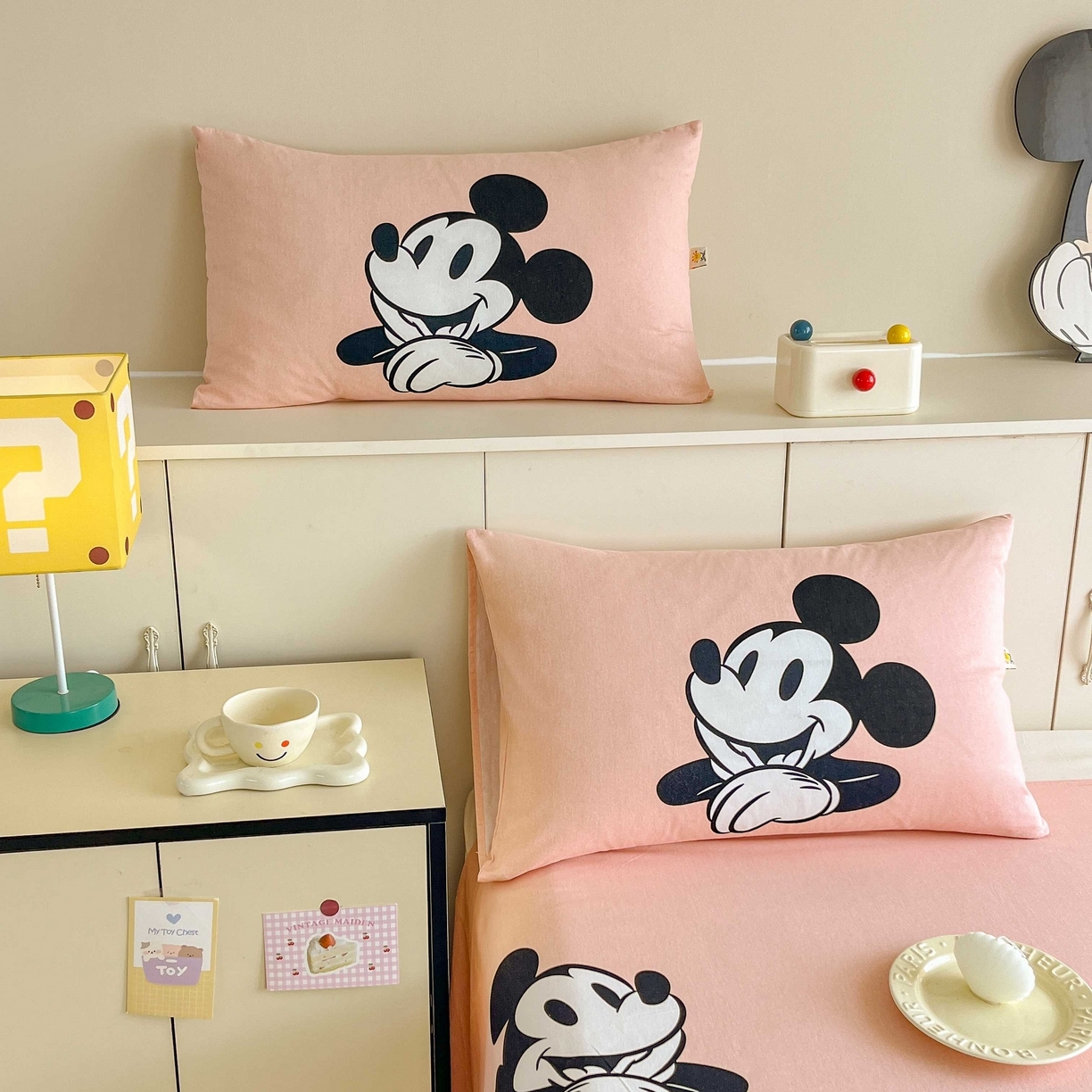 91家纺网 家纺一手货源 找家纺 （总）玉元坊 2025年5月新品 大版卡通全棉纯棉床单床笠加厚四件套