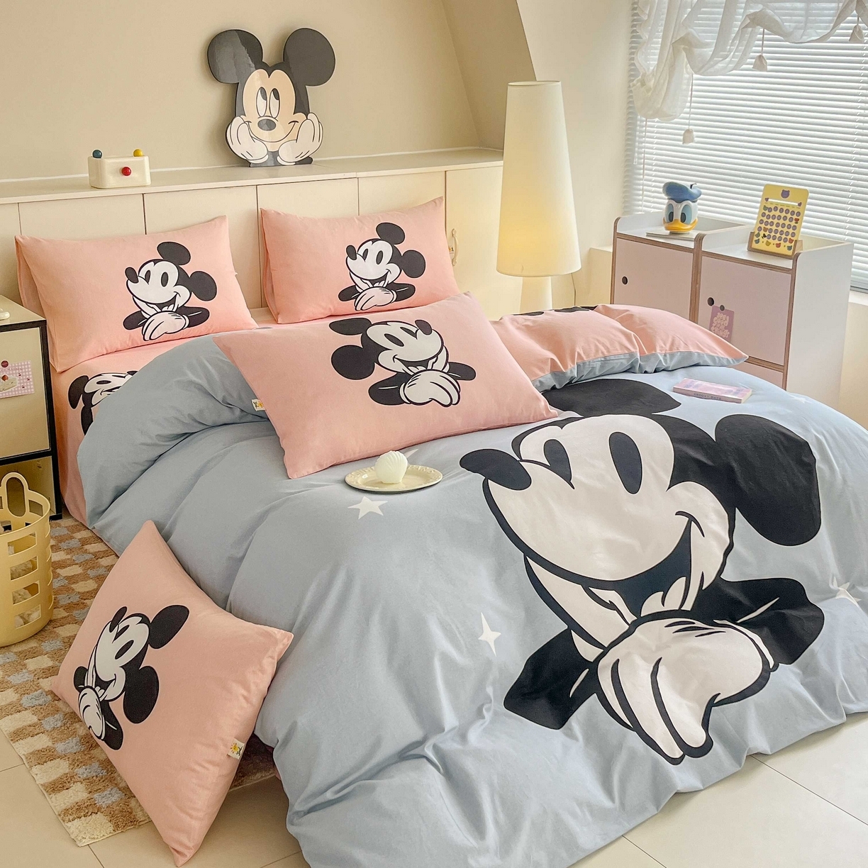 91家纺网 家纺一手货源 找家纺 （总）玉元坊 2025年5月新品 大版卡通全棉纯棉床单床笠加厚四件套