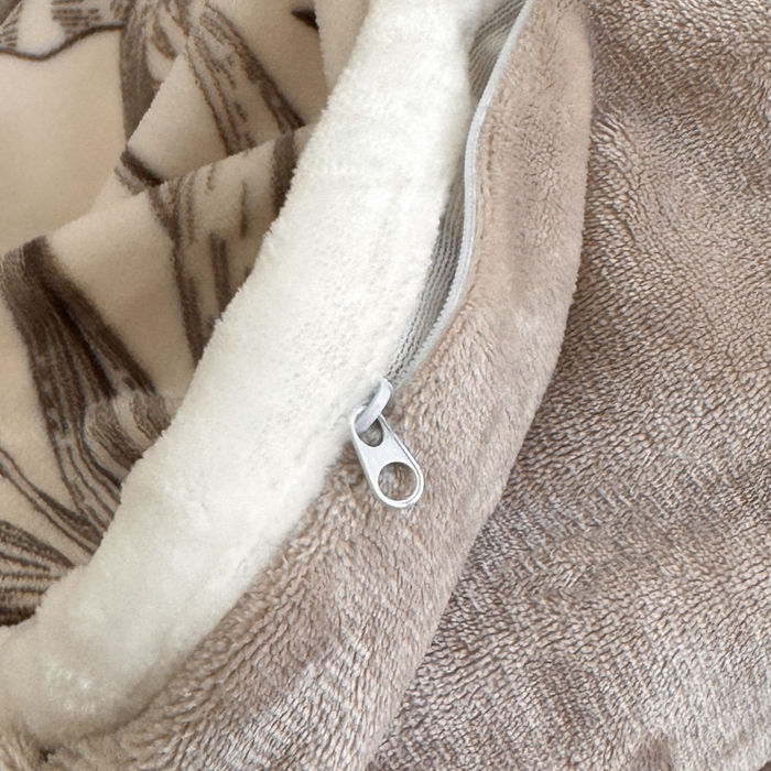 91家纺网 家纺一手货源 找家纺 诺梵2025新款牛8斤奶绒印花包边四件套铃兰花香-灰