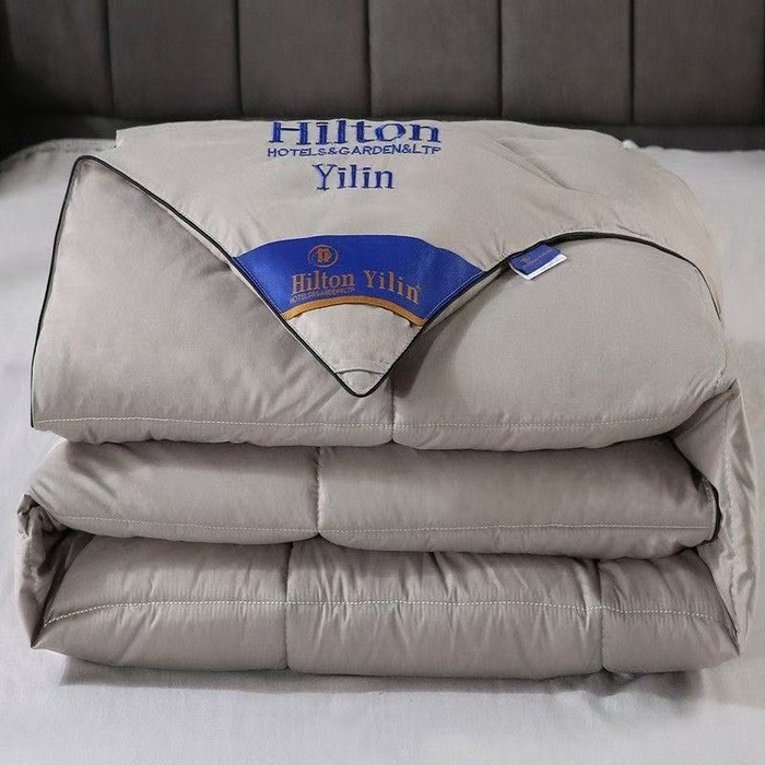 乐窝家纺仓储 2025新款亲肤舒适保暖秋冬被被子被芯 灰色