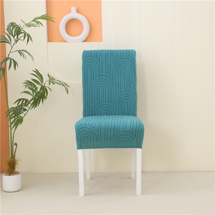 91家纺网 家纺一手货源 找家纺 雅竹家纺 2025新款温婉提花常规款连体椅套 温婉-翠绿