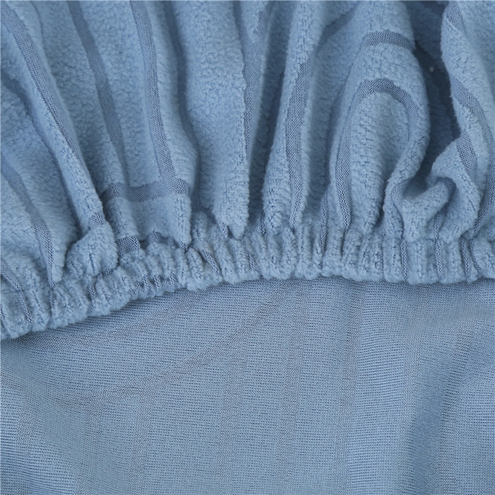 91家纺网 家纺一手货源 找家纺 雅竹家纺 2025新款温婉提花常规款连体椅套 温婉-湖蓝