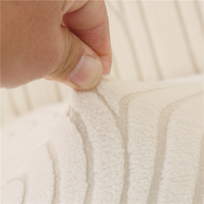 91家纺网 家纺一手货源 找家纺 雅竹家纺 2025新款温婉提花常规款连体椅套 温婉-米色