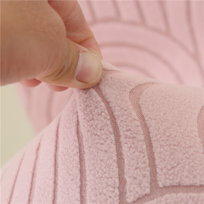 91家纺网 家纺一手货源 找家纺 雅竹家纺 2025新款温婉提花常规款连体椅套 温婉-浅粉