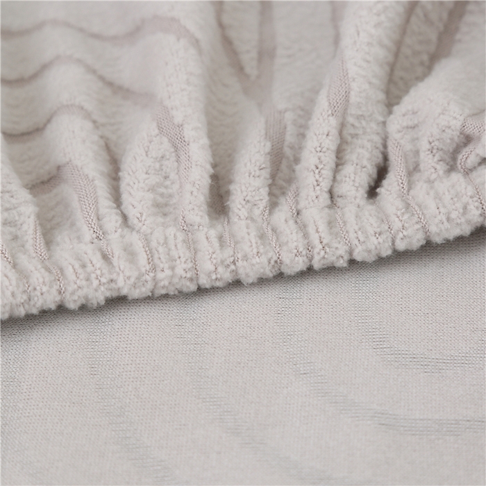 91家纺网 家纺一手货源 找家纺 雅竹家纺 2025新款温婉提花常规款连体椅套 温婉-浅灰