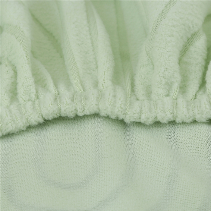 91家纺网 家纺一手货源 找家纺 雅竹家纺 2025新款温婉提花常规款连体椅套 温婉-浅绿