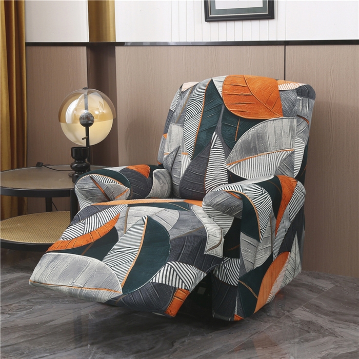 91家纺网 家纺一手货源 找家纺 雅竹家纺 2025新款牛奶丝印花沙发套系列 秋叶