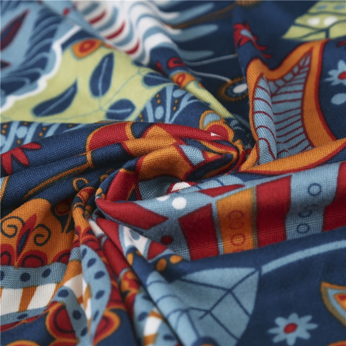 91家纺网 家纺一手货源 找家纺 雅竹家纺 2025新款牛奶丝印花沙发套系列 花海