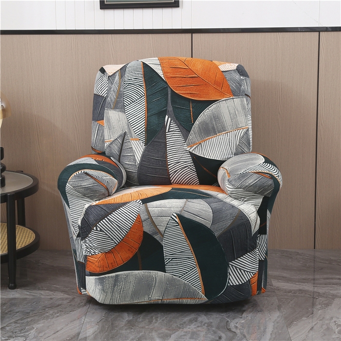 91家纺网 家纺一手货源 找家纺 雅竹家纺 2025新款牛奶丝印花沙发套系列 秋叶