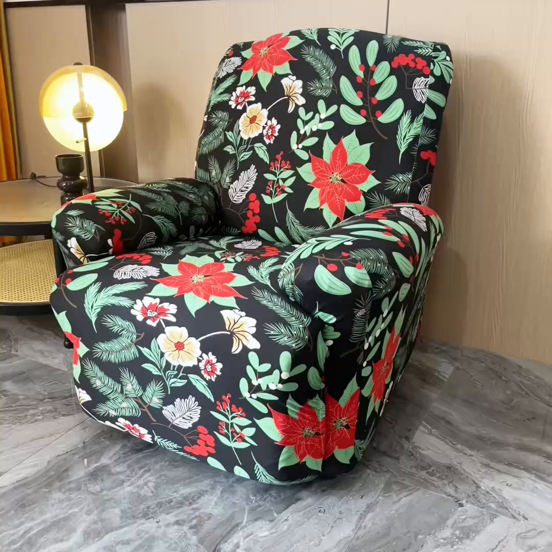 91家纺网 家纺一手货源 找家纺 雅竹家纺 2025新款牛奶丝印花沙发套系列 晚秋