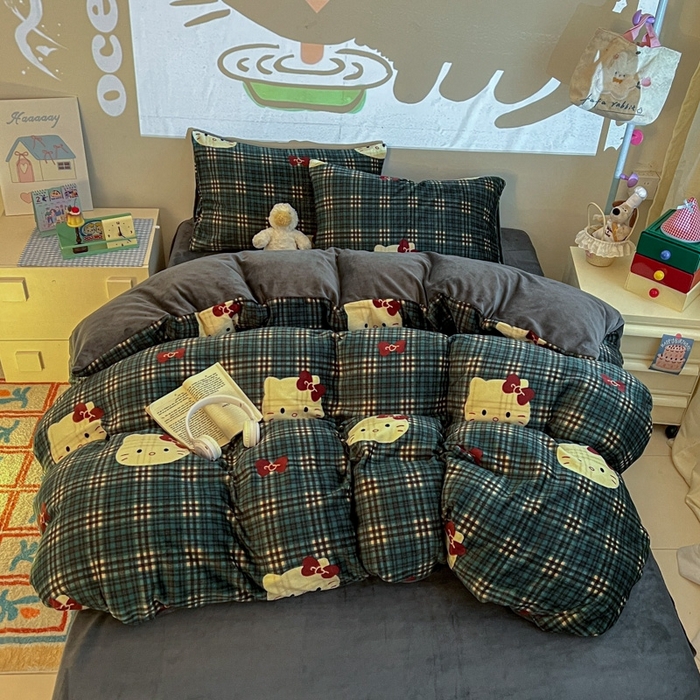 91家纺网 家纺一手货源 找家纺 （总）暖伊家居 2025牛奶绒小布袋四件套