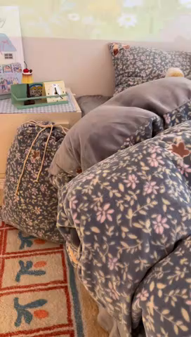 91家纺网 家纺一手货源 找家纺 （总）暖伊家居 2025牛奶绒小布袋四件套