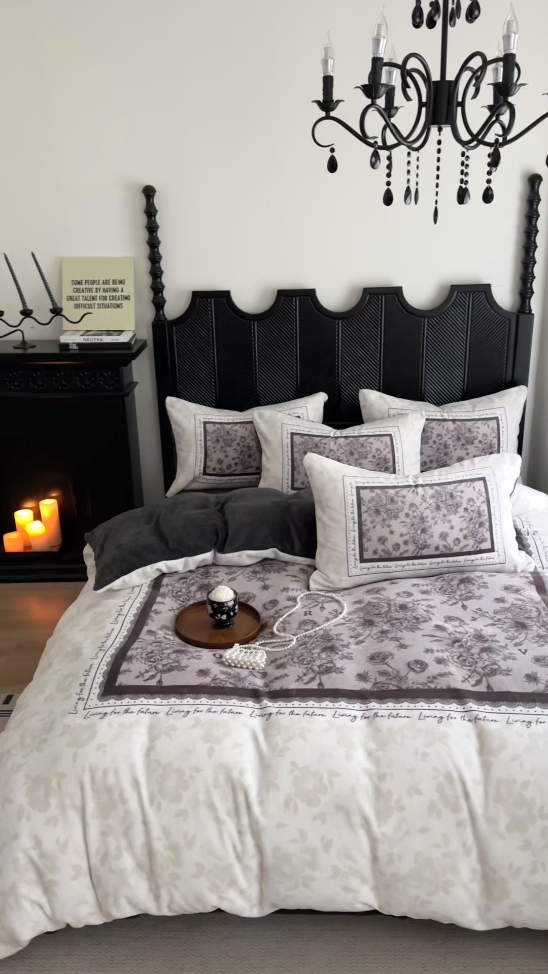 91家纺网 家纺一手货源 找家纺 Sweet dreams甜梦 2025新款全消光数码印花加厚复古碎花牛奶绒四件套-实拍图 莱亚