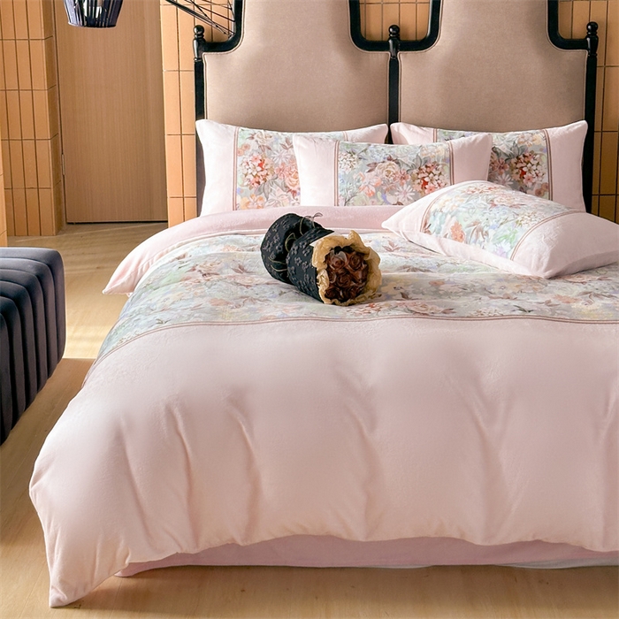 91家纺网 家纺一手货源 找家纺 （总）Sweet dreams甜梦 2025新款数码印花加厚复古碎花牛奶绒四件套-摄影图