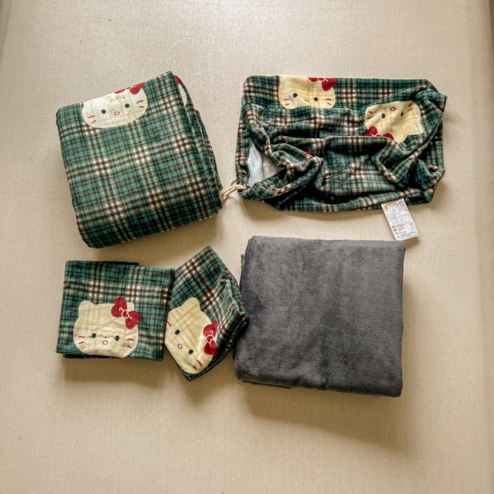 91家纺网 家纺一手货源 找家纺 暖伊家居 2025牛奶绒小布袋四件套 小布袋组合图