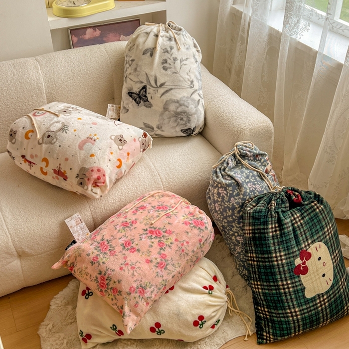 91家纺网 家纺一手货源 找家纺 （总）暖伊家居 2025牛奶绒小布袋四件套