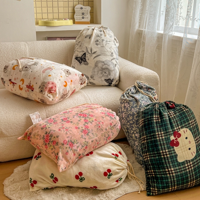 91家纺网 家纺一手货源 找家纺 （总）暖伊家居 2025牛奶绒小布袋四件套