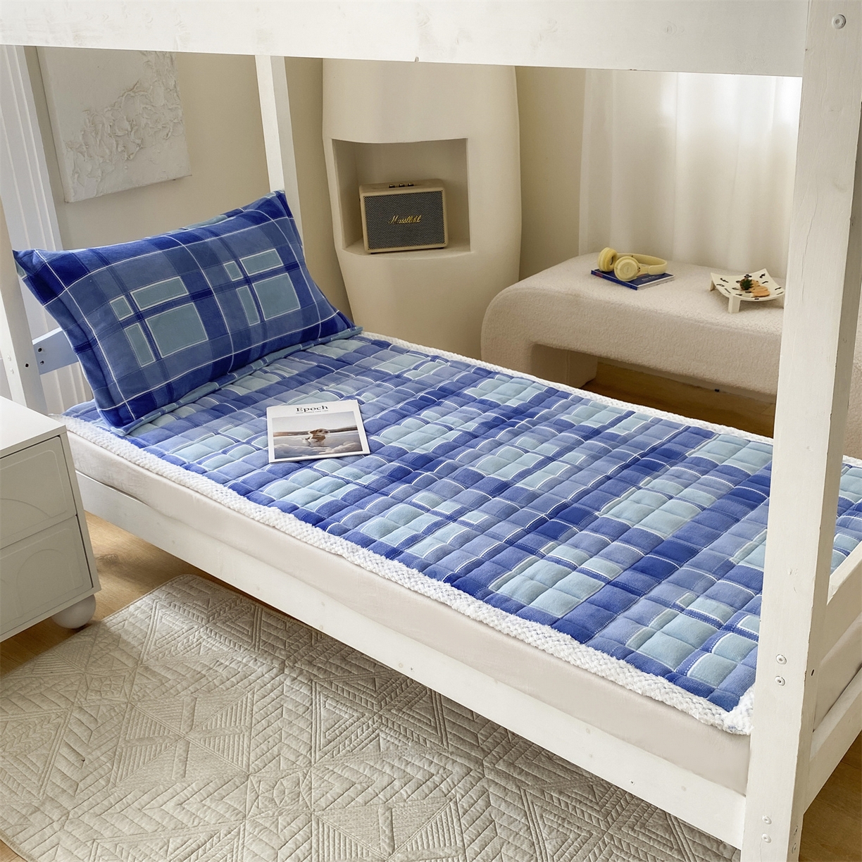 91家纺网 家纺一手货源 找家纺 （总） 凌云2025年新品全棉学生宿舍床垫套全包拉链式床笠单件纯棉床罩保护套