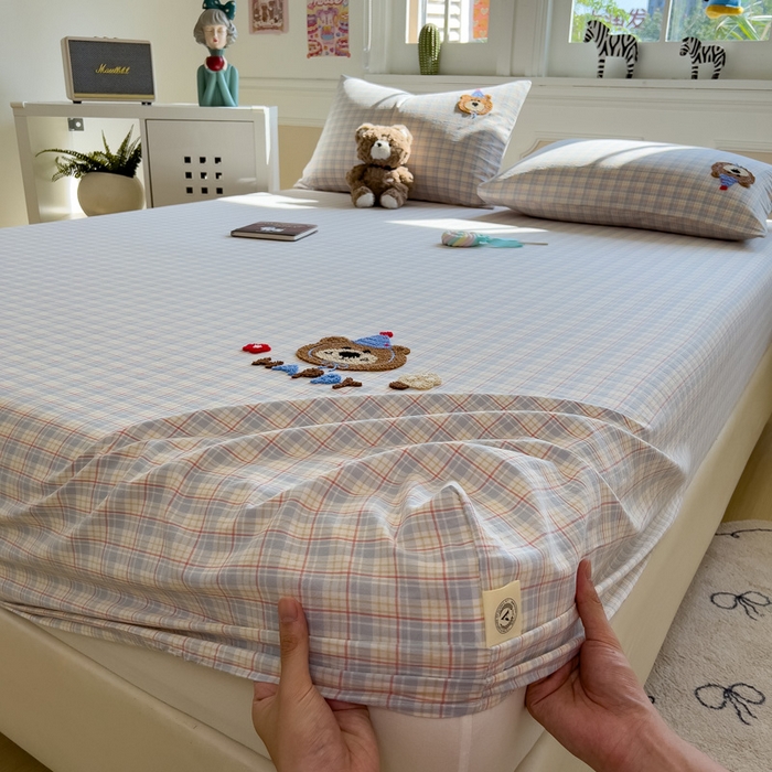 91家纺网 家纺一手货源 找家纺 （总）席世家 2025新款全棉纯棉水洗棉床笠单床笠