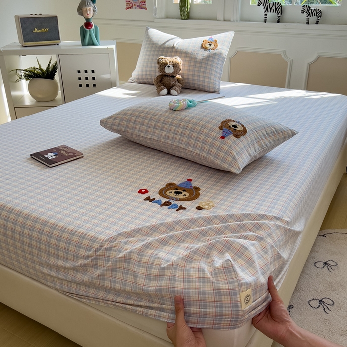 91家纺网 家纺一手货源 找家纺 （总）席世家 2025新款全棉纯棉水洗棉床笠单床笠