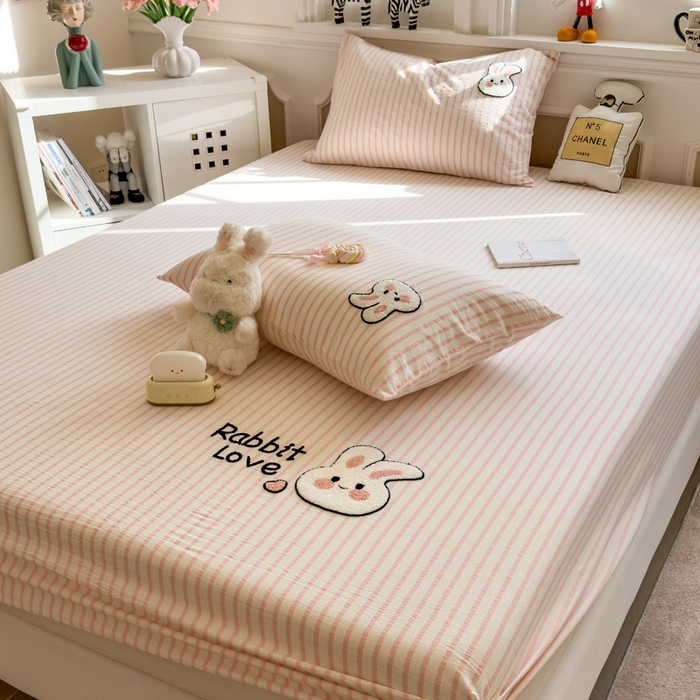 91家纺网 家纺一手货源 找家纺 （总）席世家 2025新款全棉纯棉水洗棉床笠单床笠