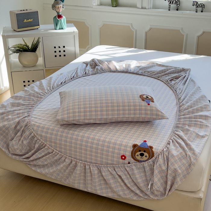 91家纺网 家纺一手货源 找家纺 （总）席世家 2025新款全棉纯棉水洗棉床笠单床笠