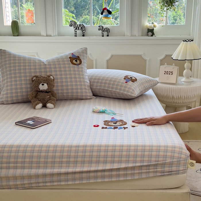 91家纺网 家纺一手货源 找家纺 （总）席世家 2025新款全棉纯棉水洗棉床笠单床笠