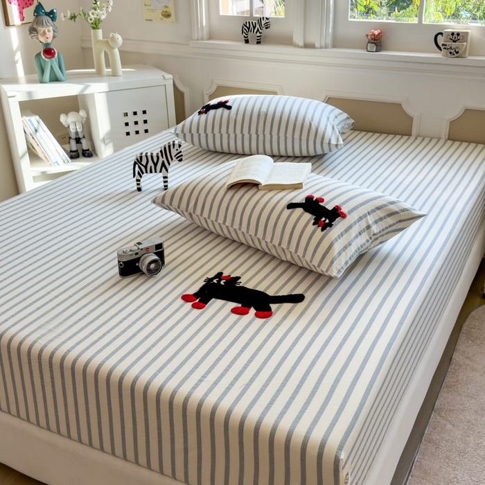 91家纺网 家纺一手货源 找家纺 （总）席世家 2025新款全棉纯棉水洗棉床笠单床笠