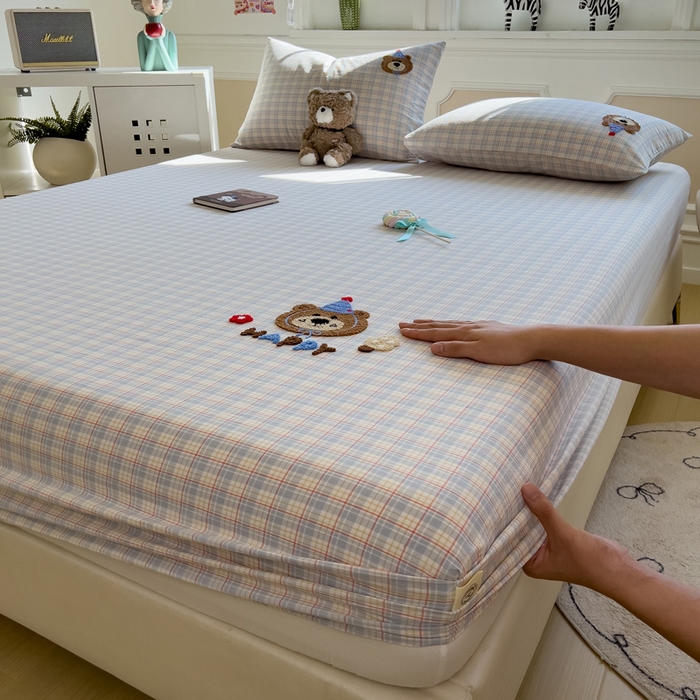 91家纺网 家纺一手货源 找家纺 （总）席世家 2025新款全棉纯棉水洗棉床笠单床笠