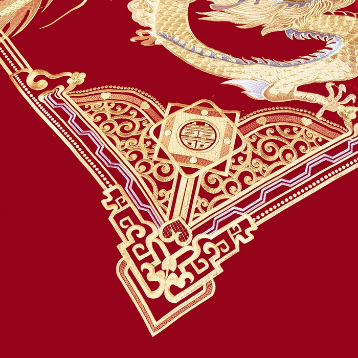 91家纺网 家纺一手货源 找家纺 梵克保罗 2025秋冬新款全棉绣花婚庆四件套六件套靠垫 棉比翼双飞