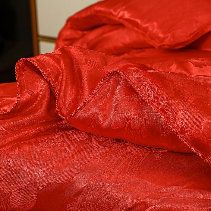 91家纺网 家纺一手货源 找家纺 （总）畅畅家纺 2025新款贡缎提花牡丹花封口羽丝棉被手工订花冬被夏被春秋被芯